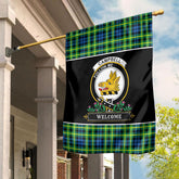 Clan Campbell of Breadalbane Ancient Tartan Crest Garden Flag  - Welcome  HF70 Clan Campbell of Breadalbane Tartan Today